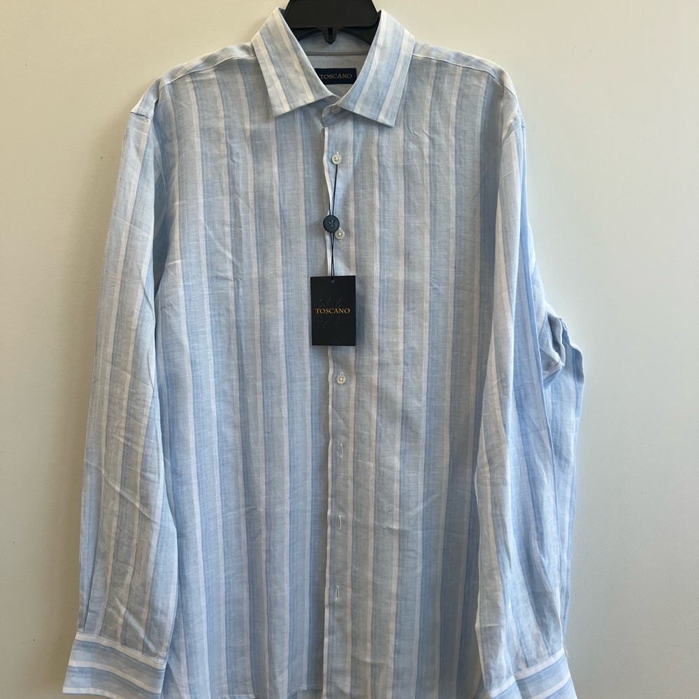 New linen dress shirt!